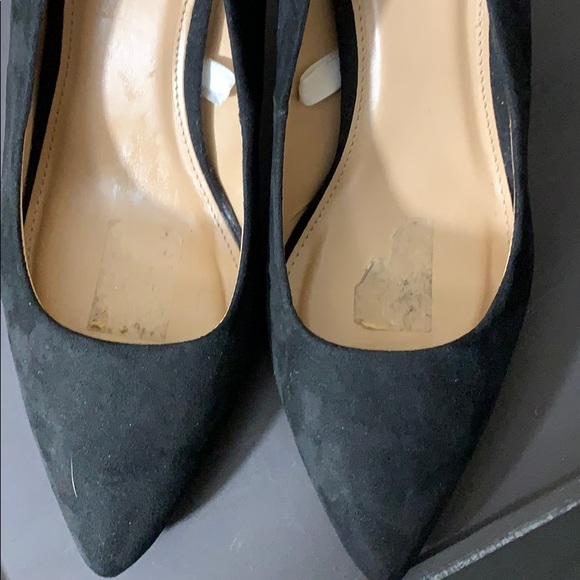 A New Day black pointed toe suede pumps - Picture 3 of 6